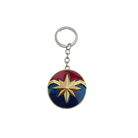 Captain Marvel Metal Keychain